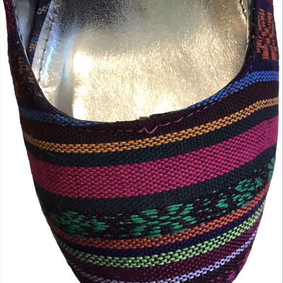 Mossimo Multi-color Fiesta Wedges Platforms - Picture 8 of 8